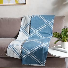 "As Is" Concierge Collection 50" x 60" Reversible Knit Throw