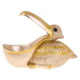 "As Is" Concierge Collection 9" Resin Catchall Gold Pelican
