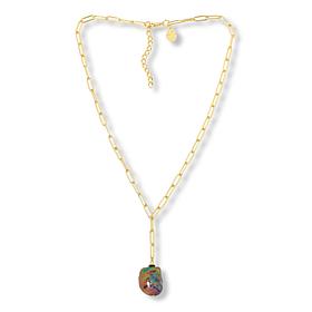 "As Is" Connie C. Carroll Jewelry Elise Baroque Cultrd Pearl Y-Ncklace