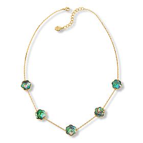 "As Is" Connie Craig Carroll Jewelry Ellie 20" Flower Station Necklace