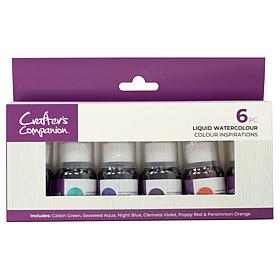 "As Is" Crafter's Companion Liquid Watercolors - Set of 6
