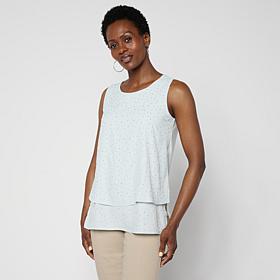 "As Is" DG2 by Diane Gilman Everyday Jersey Hotfix Easy Tank