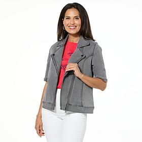 "As Is" DG2 by Diane Gilman New Classic Stretch Denim Elbow Sleeve ...