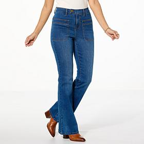 "As Is" DG2 by Diane Gilman New Classic Stretch Utility Pocket Flar...