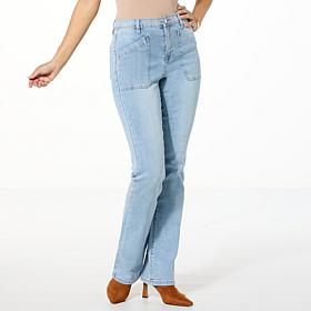 "As Is" DG2 by Diane Gilman New Classic Stretch Utility Pocket Boot...