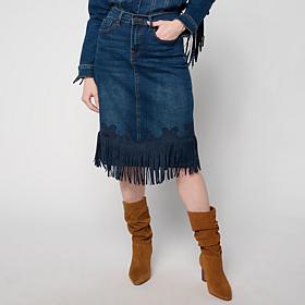 "As Is" DG2 by Diane Gilman New Classic Stretch Western Fringe-Hem ...