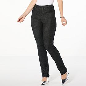 "As Is" DG2 by Diane Gilman Starlight Denim Straight-Leg Jean