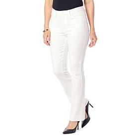 "As Is" DG2 by Diane Gilman Virtual Stretch Bootcut Jean - White