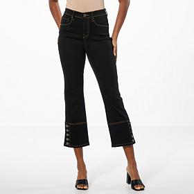 "As Is" DG2 by Diane Gilman Virtual Stretch Denim Bootcut Crop Jean