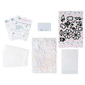 "As Is" Diamond Press Heart Flowers Stamp and Die Pop-Up Card Kit