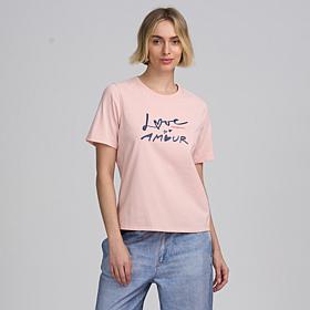 "As Is" Elle Get the Look Crew-Neck Graphic Tee