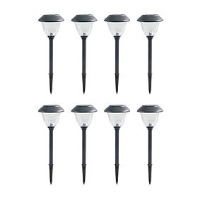 "As Is" Eveready 8-Piece Solar Color-On-Demand 12 Lumen Pathway Lights