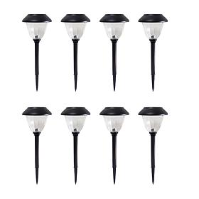 "As Is" Eveready 8-Piece Solar Color-On-Demand 12 Lumen Pathway Lights