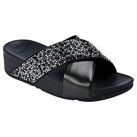 "As Is" FitFlop Lulu Crystal-Mix Metallic Cross