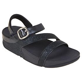 "As Is" FitFlop Skinny II Glitterdust Z-Strap Sandals