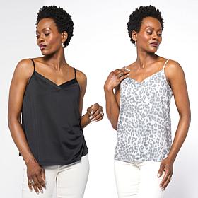 "As Is" G by Giuliana 2 Pack Knit Camisole