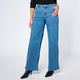 "As Is" G by Giuliana Black Label Denim Wide Leg Jean