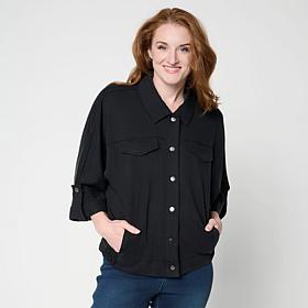 "As Is" G by Giuliana Button-Front Featherweight Jacket