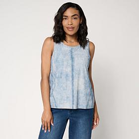 "As Is" G by Giuliana Denim Like Stretch Top