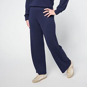 "As Is" G by Giuliana Diamond Knit Wide Leg Crop Pant