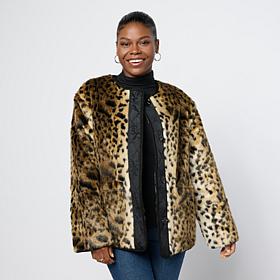 "As Is" G by Giuliana Faux Fur Reversible Jacket