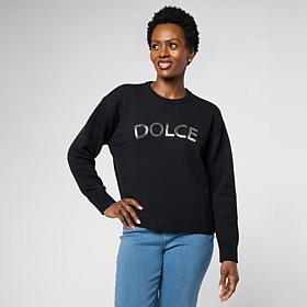 "As Is" G by Giuliana Full Fashion Sweater with Beading