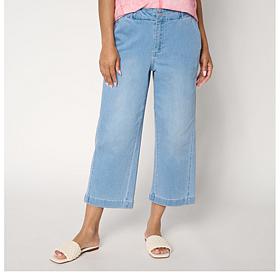 "As Is" G by Giuliana G5 Denim Cropped Wide Leg Pant