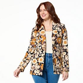 "As Is" G by Giuliana Printed Knit Blazer