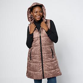 "As Is" G by Giuliana Printed Puffer Vest