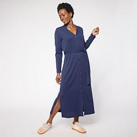 "As Is" G by Giuliana Rib Knit Dress with Self Belt
