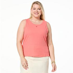 "As Is" G by Giuliana Ribbed Knit Tank Top