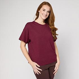 "As Is" G by Giuliana Slub Knit Relaxed Tee