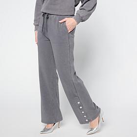 "As Is" G by Giuliana Sun-Kissed Terry Pant with Snap Detail