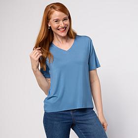 "As Is" G by Giuliana V-Neck Ecoluxe Tee