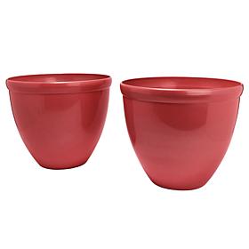 "As Is" Greanbase 16" Pearlescent Planters - Set of 2 