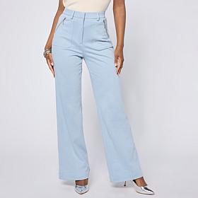"As Is" Grey by Jhoan Sebastian Grey Flared Denim Knit Pant