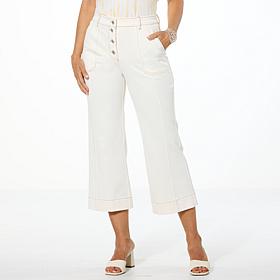 "As Is" GREY by Jhoan Sebastian Grey Knit Denim Crop Capsule Pant