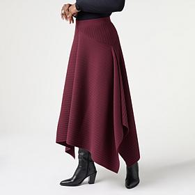 "As Is" Grey by JSG Asymmetrical Sweater Skirt