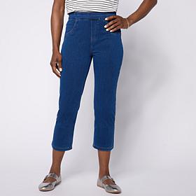 "As Is" HUE Classic Denim Capri Pant