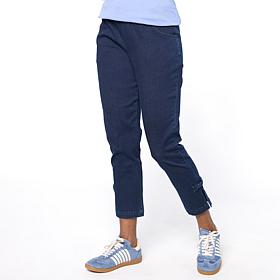 As Is HUE Denim Skimmer Straight Leg Pant