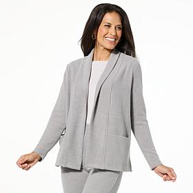 "As Is" HUE Ribbed Sweater Knit Cardigan