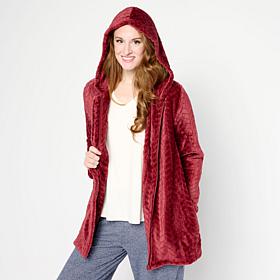 "As Is" Hue Soft Sherpa Zip Jacket