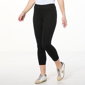 "As Is" HUE Stretch Denim Capri Legging