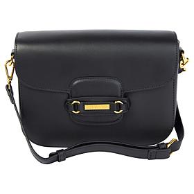 "As Is" IMAN Global Chic Leather Crossbody Bag