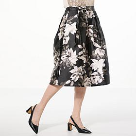 "As Is" IMAN Global Chic Printed Woven Ballroom Skirt