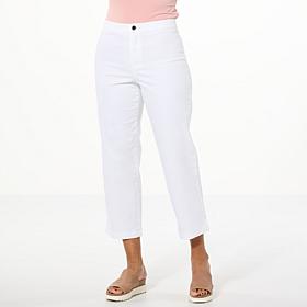 "As Is" IMAN Global Chic Twill Ankle Pant