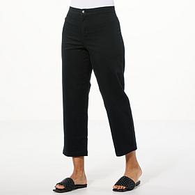 "As Is" IMAN Global Chic Twill Ankle Pant
