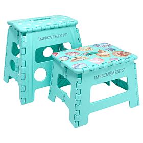 "As Is" Improvements 14.5" and 12.5" Folding Plastic Step Stools