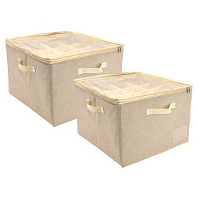 "As Is" Improvements 2-Piece Shoe Box Organizers