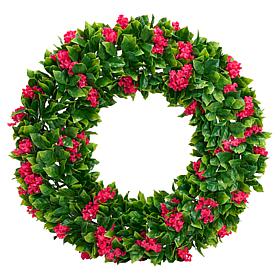 "As Is" Improvements 21" Faux Crepe Myrtle Wreath